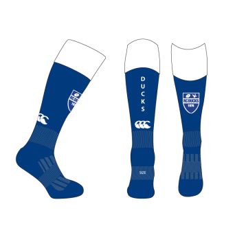 Ducks Unisex Club Socks Blue/White