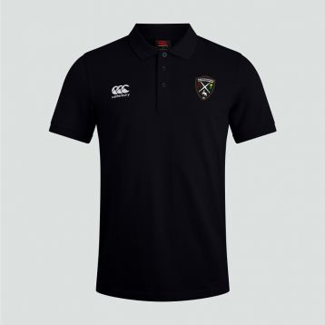 RCRCC Mens Waimak Polo Shirt Black