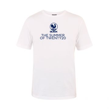 Quick T20 Junior Unisex Club Tee White