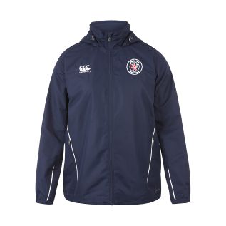 RCL Mens Club Full Zip Rain Jacket Navy