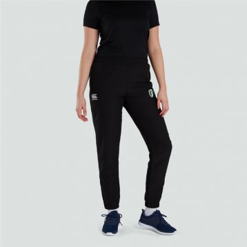 BIRFC WoMens Club Tapered Cuff Track Pants Black