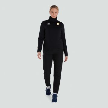 RGH Club 1/4 Zip Midlayer Top Women Black