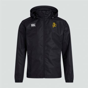 RCF Mens Club Full Zip Rain Jacket Black