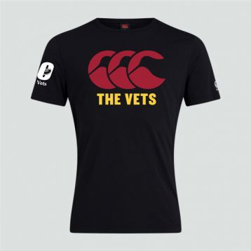 Vets 40 Mens Club Tee Black