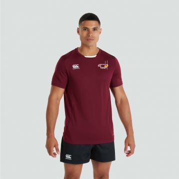 Vets Mens Club Dry Tee Maroon