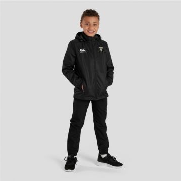 RCRCC Junior Unisex Club FZ Rain Jacket Black