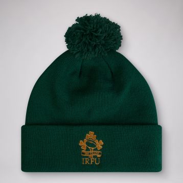 Unisex IRFU 150th Anniversary Bobble Hat Green